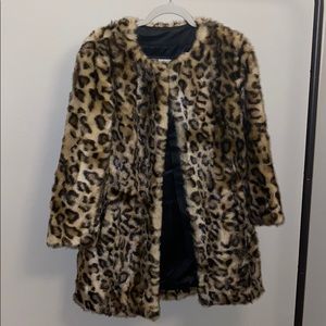 GUESS leopard print coat